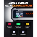 Wolfbox 4000A Jump Starter - 12V Car Battery Jump Starter, 65W Quick Charge