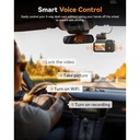 WOLFBOX X5 3 Channel 4K Dash Cam - STARVIS 2 IMX678, 4K+2.5K+1080P