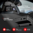 Redtiger A3 3-Channel Dash Cam with 2.5K Front + 1080P Cabin & Rear, 3.18"