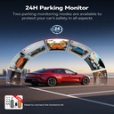 Redtiger A6 3Channel Dash Cam 2.5K Front + 1080P Rear + Cabin, Touchscreen