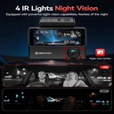 REDTIGER VP20 530 Dash Cam - 3-Channel 2.5K+1080P with IR Night Vision