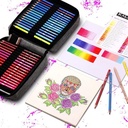KALOUR 132 Color Pencil Set in Nylon Case - Complete Art Kit for Sketching