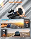 Wolfbox i05 4K Dash Camera with GPS WiFi UHD Dash Cam Front and Rear