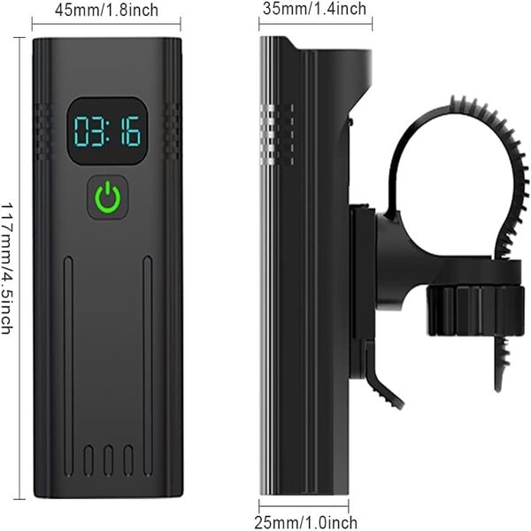 SUPERFIRE BL26 Bike Lamp - 500 Lumens, 500m Range, IP65 Waterproof, 4600mAh