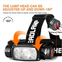 SUPERFIRE HE11 Rechargeable LED Headlamp - 800 Lumens, USB-C Magnetic Light