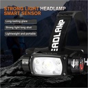 SUPERFIRE HE11 Rechargeable LED Headlamp - 800 Lumens, USB-C Magnetic Light