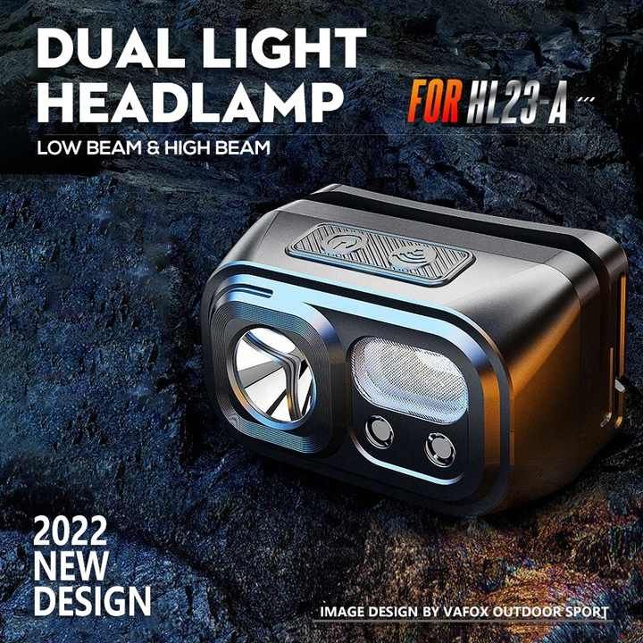 SUPERFIRE HL23- A Rechargeable Headlamp Multifunctional Head Torch 220lm