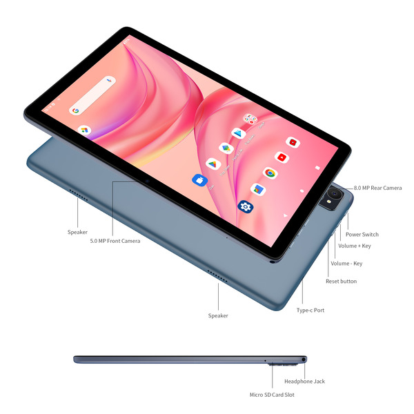Pritom P30h 10.1" Tablet, 6GB RAM, 128GB ROM, 4G LTE, Android