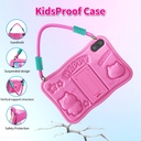 Pritom D11A Kids 10.1" Tablet 3GB+5GB RAM, 32GB ROM, Silicone Case & WI-FI6 - Pink