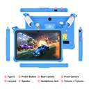 PRITOM Kids Adventure Tablet 7" - 2GB RAM, 32GB Storage, Parental Controls - Blue