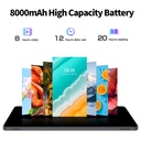 Pritom 11" Smart Tablet 4GB RAM 124GB ROM, Android 14, 18W Quick Charge