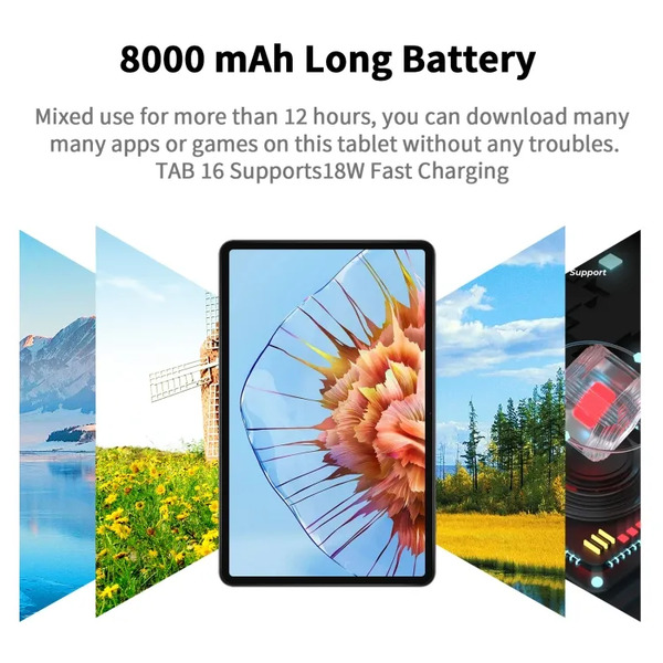 Pritom M70 4G LTE Tablet - 12" FHD, 16GB+256GB