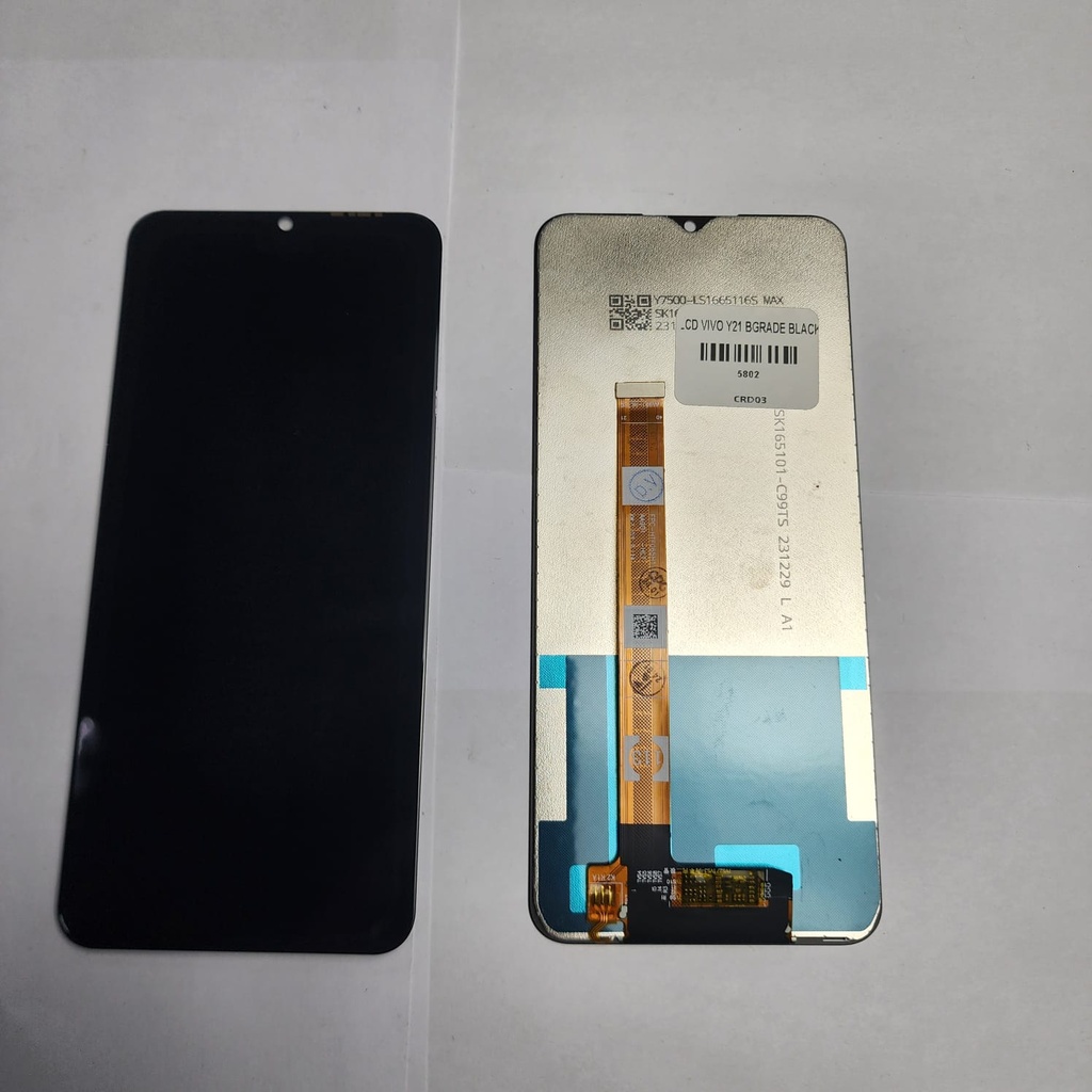 LCD VIVO Y21 BGRADE BLACK RRP2899