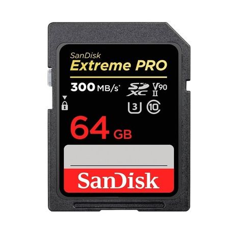 MICROSD SANDISK EXTREME PRO 64GB SDXC MEMORY CARD UP TO 300MBS