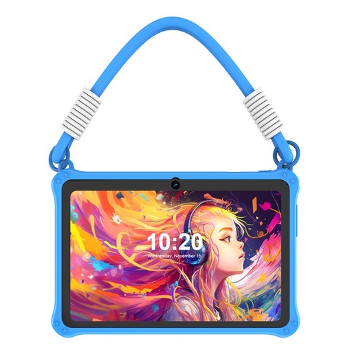 [6410] PRITOM Kids Adventure Tablet 7" - 2GB RAM, 32GB Storage, Parental Controls - Blue