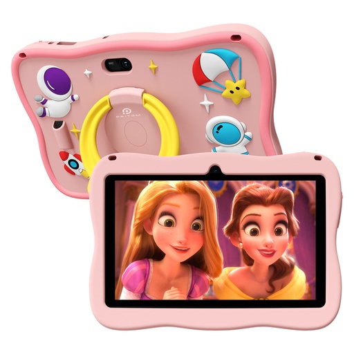 [7006] Pritom K7 Pro Astronaut Kids Tablet - 7" HD Android 13, 4GB RAM, 32GB ROM - Pink