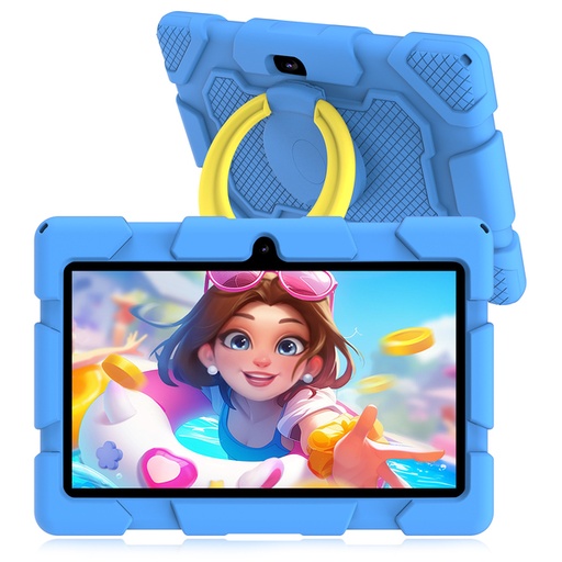 [7010] PRITOM K7 Pro Kids Tablet - 7" HD Display, 4GB RAM, 32GB Storage - Blue